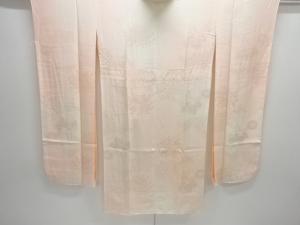 菊・桐模様織り出し単衣振袖用長襦袢